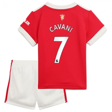 Billiga Fotbollströjor Manchester United Edinson Cavani 7 Barn Hemma tröja 2021/22 Kortärmad 